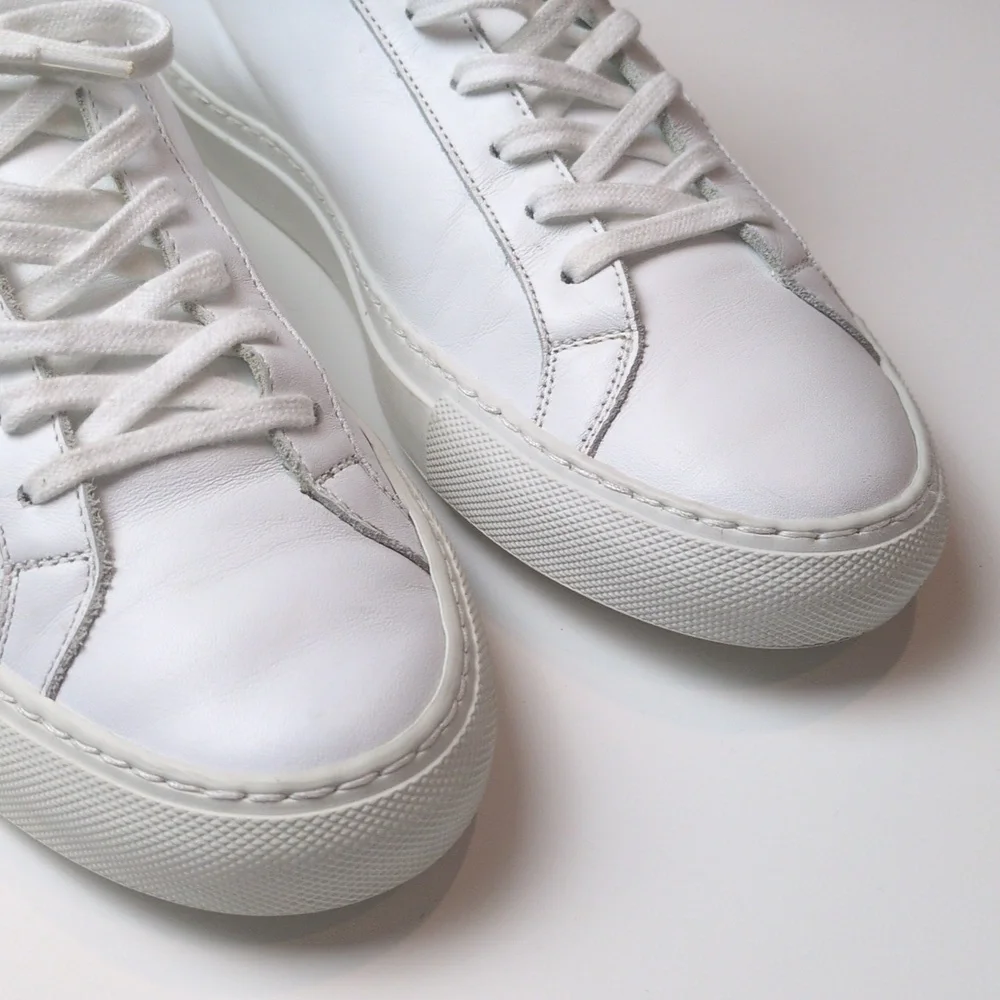 Common Projects Achilles Sneakers in White Leather Size EU 39 US Women's 9